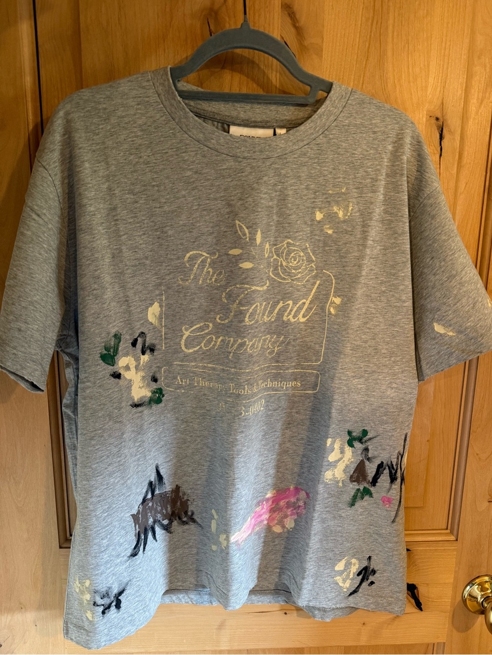The Found Company Kids' Gray Short-Sleeve Tee with Painted Accents